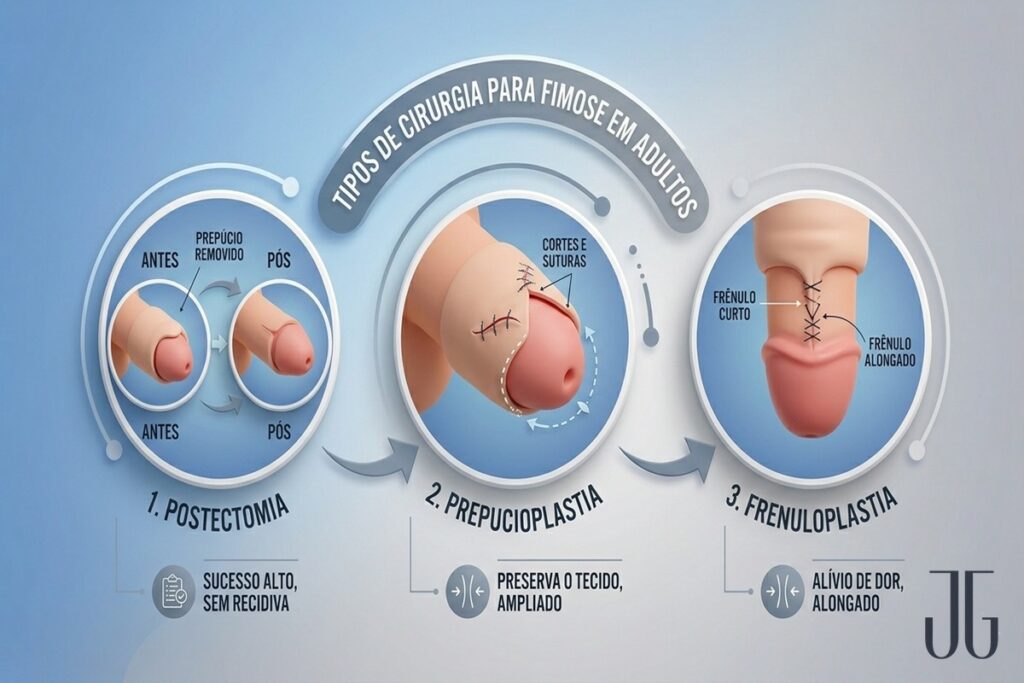Tipos de cirurgia para fimose em adultos