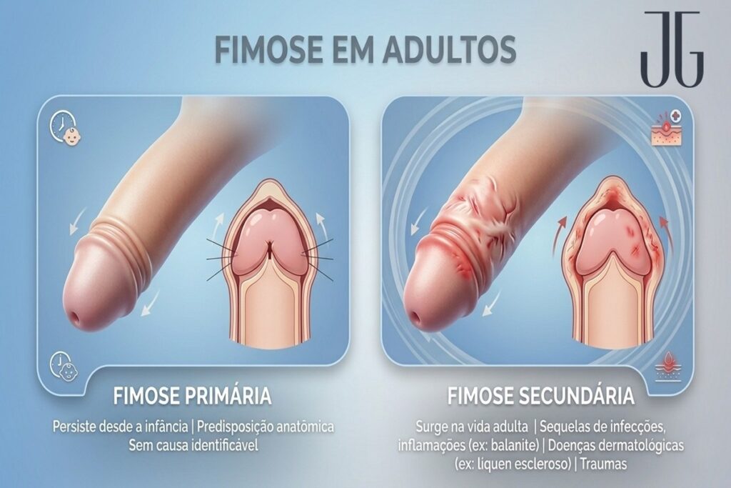 Tipos de fimose em adultos