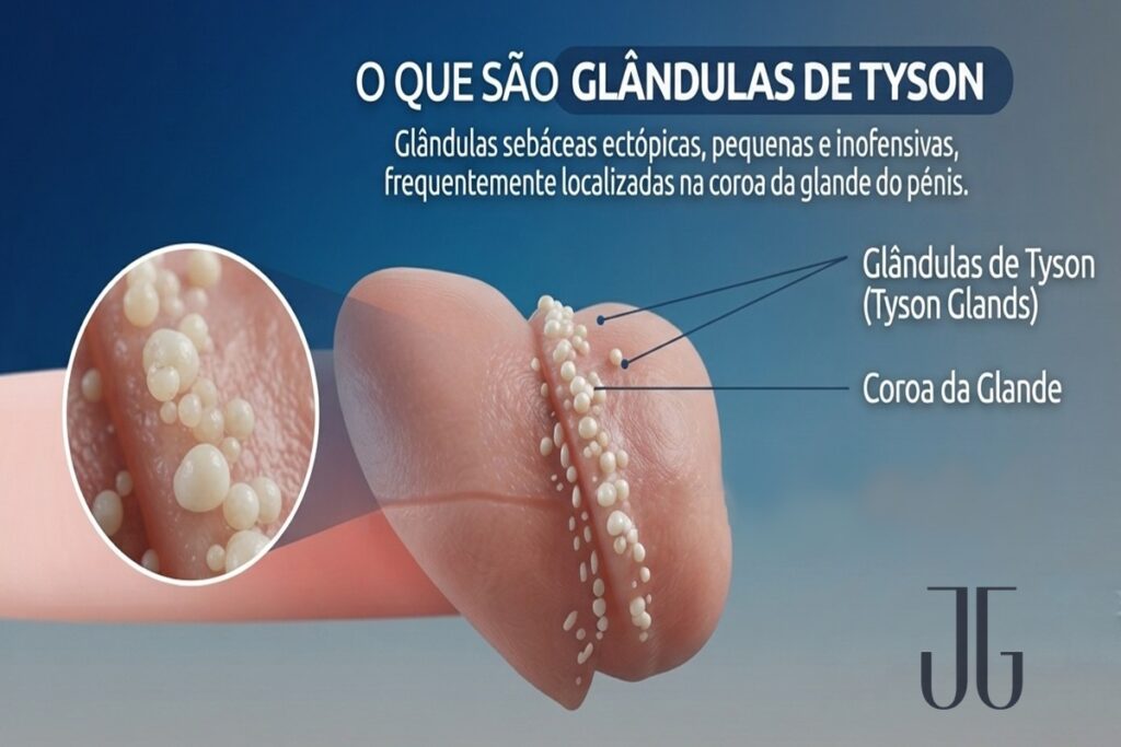 Imagem ilustrativa sobre glândulas de Tyson ao redor da glande