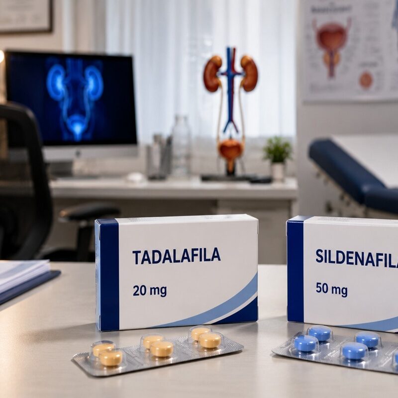 Qual a diferença entre tadalafila e sildenafila