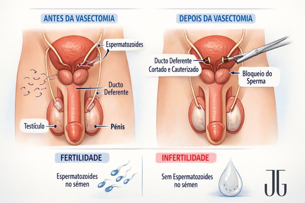 como é feito a Vasectomia